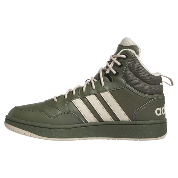 Adidas Hoops 3.0 Mid Classic Fur Lining Winterized Skor Grönt EU 45 1/3 Man