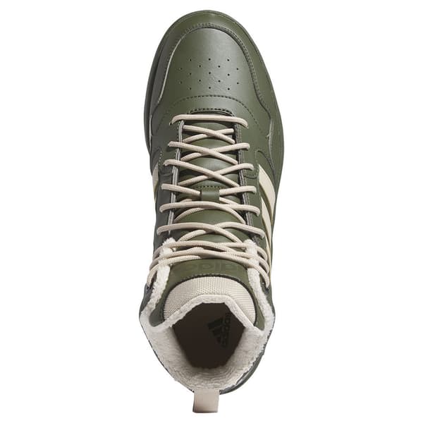 Adidas Hoops 3.0 Mid Classic Fur Lining Winterized Skor Grönt EU 45 1/3 Man