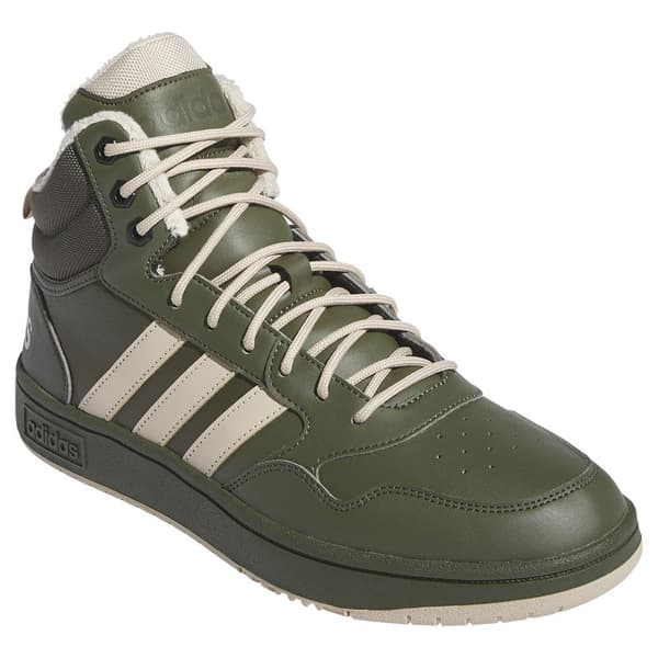 Adidas Hoops 3.0 Mid Classic Fur Lining Winterized Skor Grönt EU 45 1/3 Man