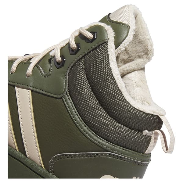 Adidas Hoops 3.0 Mid Classic Fur Lining Winterized Skor Grönt EU 45 1/3 Man
