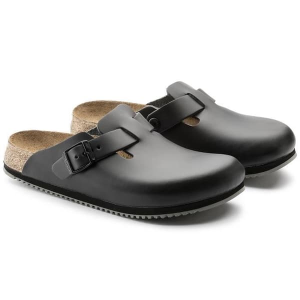 Sabots - Birkenstock - Boston - Naturläder - Halkfri sula - 41 Herr