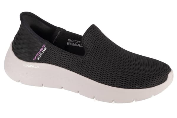Skechers Slip-Ins: GO WALK Flex - Relish 124963-BKW, Kvinna, Sneakers, svart