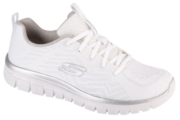 Skechers Graceful - Get Connected 12615-WSL, Kvinna, Sneakers, vit White 36