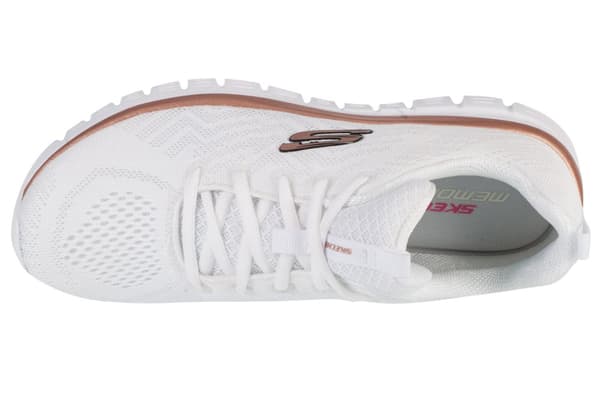 Skechers Graceful - Get Connected 12615-WTRG, Kvinna, Sneakers, vit