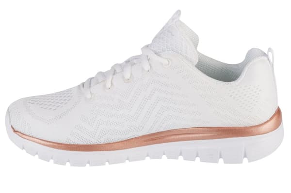 Skechers Graceful - Get Connected 12615-WTRG, Kvinna, Sneakers, vit