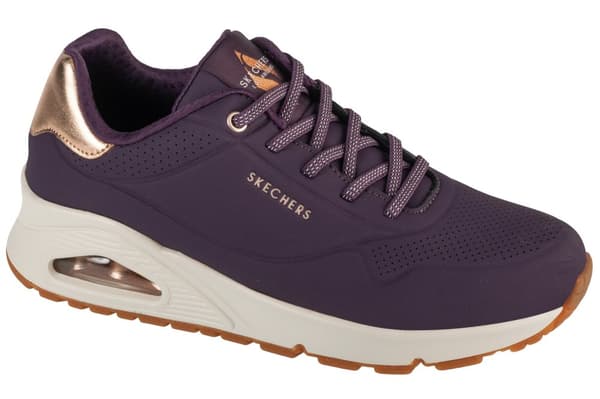 Skechers Uno-Shimmer Away 155196-DKPR, Kvinde, Sneakers, lilla