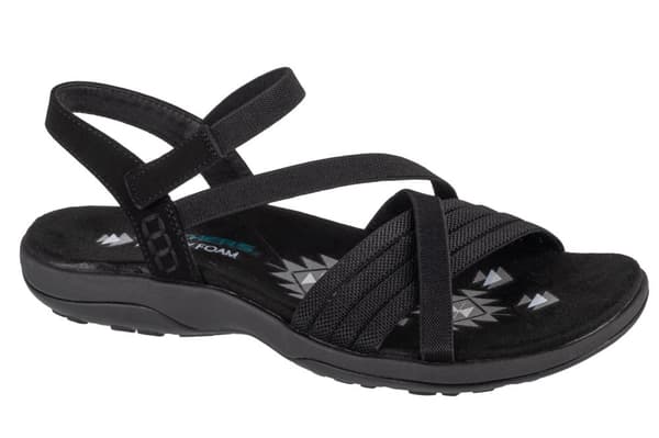 Skechers Reggae Slim - Summer Heat Sandals 163116-BBK, Kvinna, Sandaler, svart