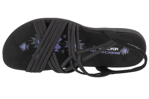 Skechers Reggae Slim - Sunnyside 163185-BBK, Kvinna, Sandaler, svart