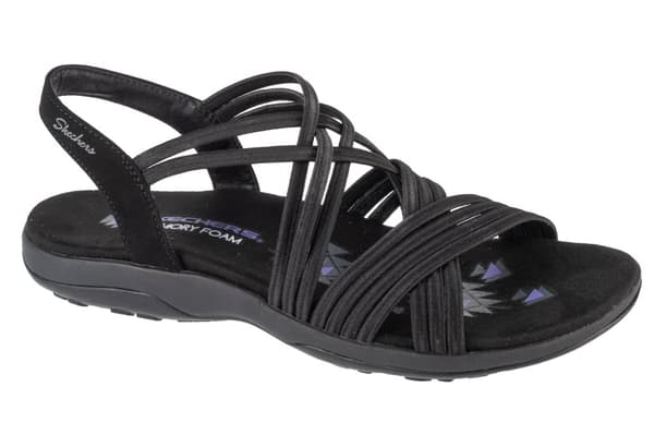 Skechers Reggae Slim - Sunnyside 163185-BBK, Kvinna, Sandaler, svart