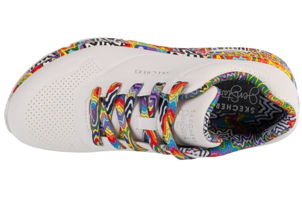 Skechers Jen Stark: Uno - Mini Drip 177959-WMLT, Kvinna, Sneakers, vit