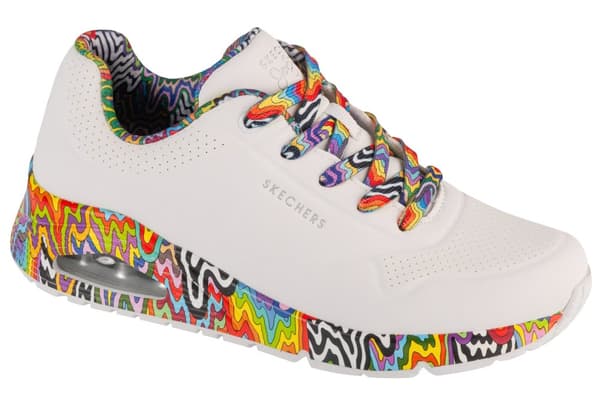 Skechers Jen Stark: Uno - Mini Drip 177959-WMLT, Kvinna, Sneakers, vit