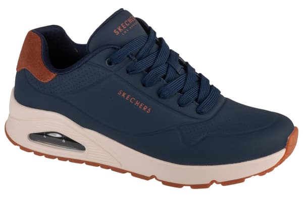 Skechers Uno - Suited On Air 183004-NVY, Mand, Sneakers, marine blå Navy 44
