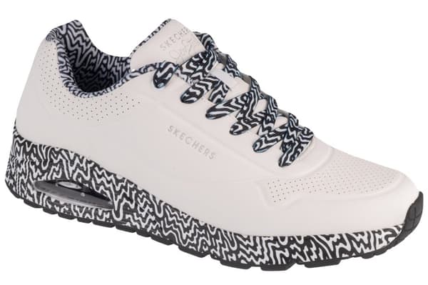 Skechers Uno - Stark Mini Drip 183518-WBK, Mand, Sneakers, hvid