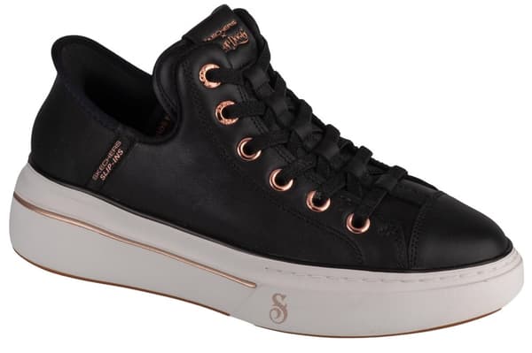 Skechers Slip-Ins: Snoop One - OG Leather 186001-BLK, Kvinde, Sneakers, sort Black 39