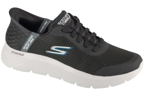 Skechers Slip-Ins: Go Walk Flex - Hands Up 216324-BKGY, Man, Sneakers, svart