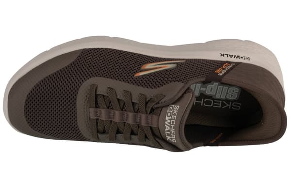 Skechers Slip-Ins: Go Walk Flex - Hands Up 216324-BRN, Mand, Sneakers, brun
