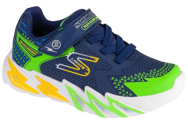 Skechers S-Lights: Flex-Glow Bolt 400138L-NVMT, för Pojke, Sneakers, marinblå