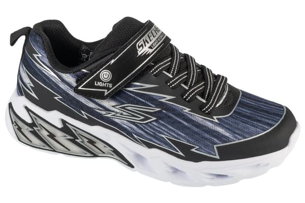 Skechers S-Lights: Light Storm 2.0 - Bolt Brights 400149L-BKGY, för Pojke, Sneakers, svart