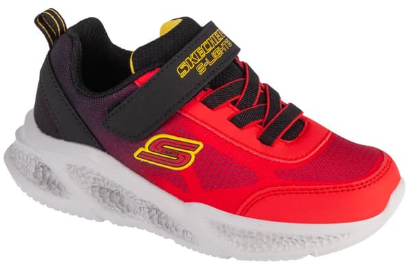 Skechers Meteor-Lights - Krendox 401495N-RDBK, för Pojke, Sneakers, röd Red 22