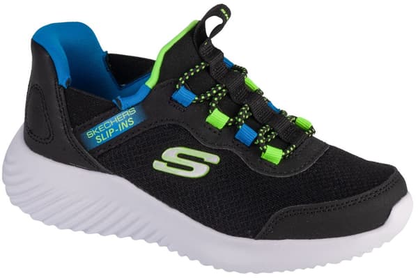 Skechers Slip-Ins: Bounder - Brisk-Burst 403822L-BBLM, til Pige, Sneakers, sort