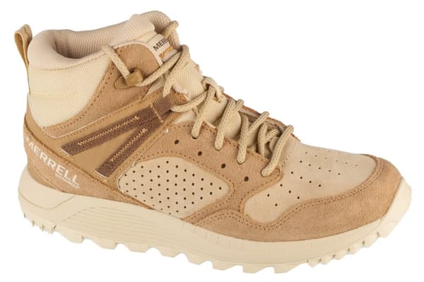 Merrell Wildwood Mid Leather WP J038298, Kvinde, Trekkingsko, beige