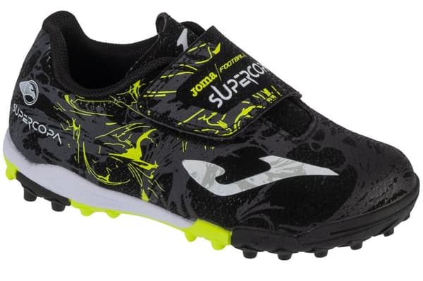 Joma Super Copa Jr 2401 TF SCJW2401TFV, för Pojke, Turf football trainers, svart