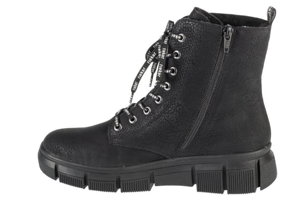 Rieker Booties X3410-00, Kvinna, Snörskor, svart