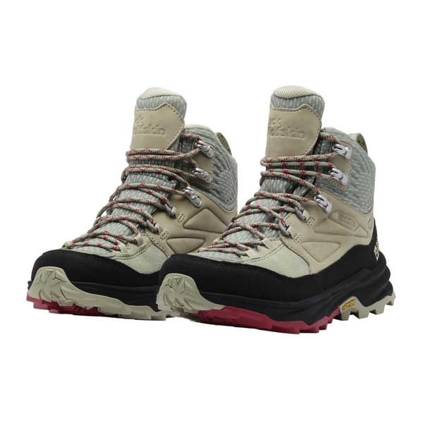 Jack Wolfskin Cyrox Texapore Vandrestøvler Beige,Grøn EU 39 1/2 Kvinde