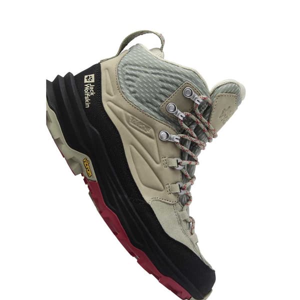 Jack Wolfskin Cyrox Texapore Vandrestøvler Beige,Grøn EU 39 1/2 Kvinde