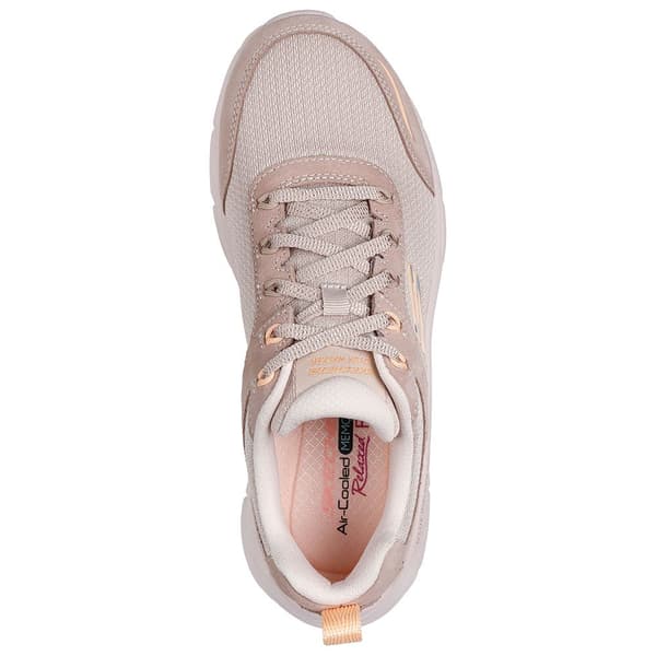 Skechers D´lux Walker 2.0 Sko Beige,Rosa EU 40 Kvinde