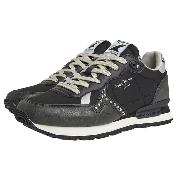 Pepe Jeans Brit Print Sid Skor Svart EU 40 Kvinna