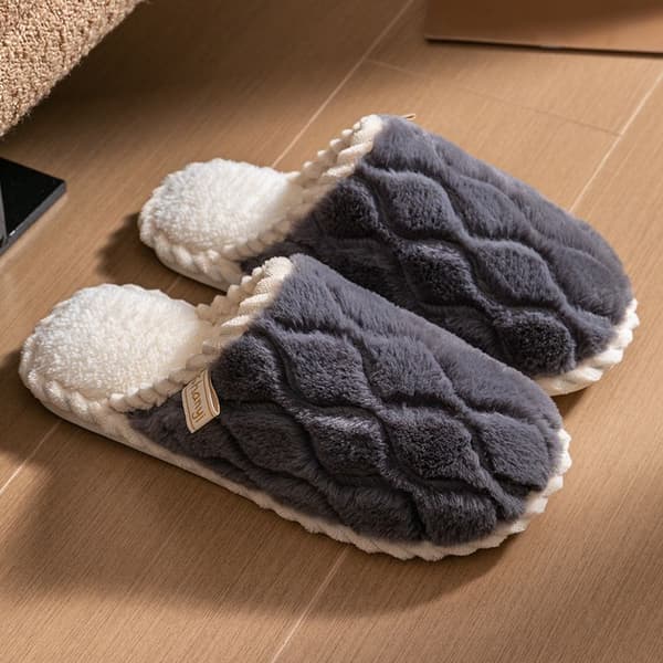 INF Plysch tofflor i fleece, ultramjuka och mysiga 0