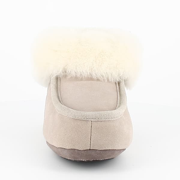 Axelda London 40 - Fårskinnstoffla Sand/Vit