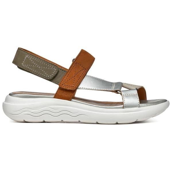 Geox Spherica Ec5w Sandaler Brun,Silver EU 39 Kvinna