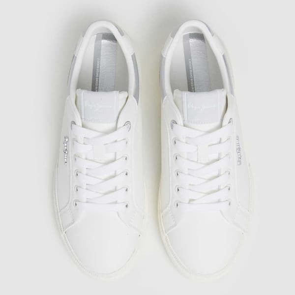 Pepe Jeans Kenton Court Skor Vit EU 39 Kvinna