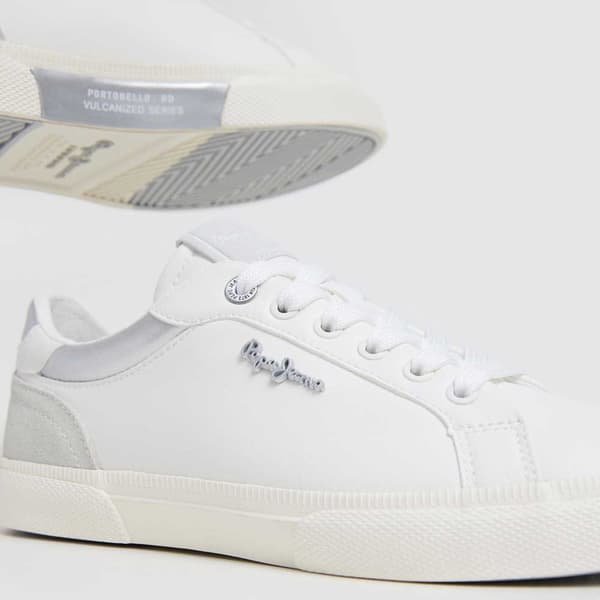 Pepe Jeans Kenton Court Skor Vit EU 39 Kvinna