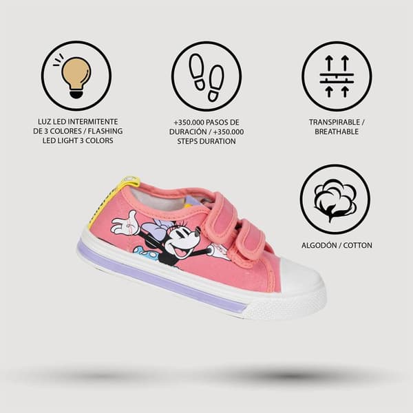 Cerda Group Lights Cotton Minnie Sko Rosa EU 27