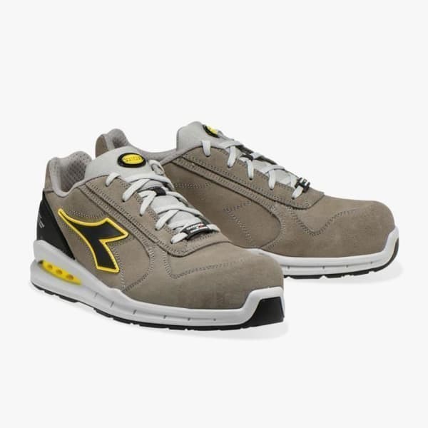 RUN NET AIRBOX LOW S3 SRC GRÅ BLÅ SKYDDSKO - Diadora