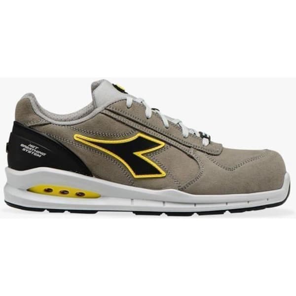 RUN NET AIRBOX LOW S3 SRC GRÅ BLÅ SKYDDSKO - Diadora