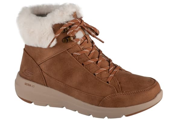 Skechers On-The-GO Glacial Ultra - Cozyly 144178-CSNT, Kvinde, Vinterstøvler, brun