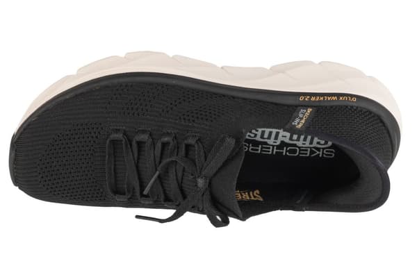Skechers Slip-Ins: D'lux Walker 2.0 - Thrill Movement 150105-BKTN, Kvinna, Sneakers, svart