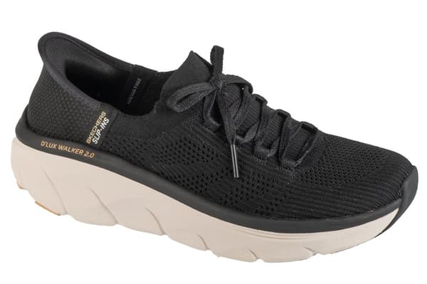 Skechers Slip-Ins: D'lux Walker 2.0 - Thrill Movement 150105-BKTN, Kvinna, Sneakers, svart
