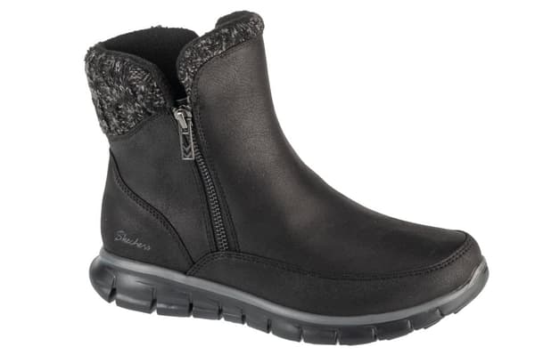 Skechers Synergy - Lovely Collab 167941-BBK, Kvinde, Vinterstøvler, sort
