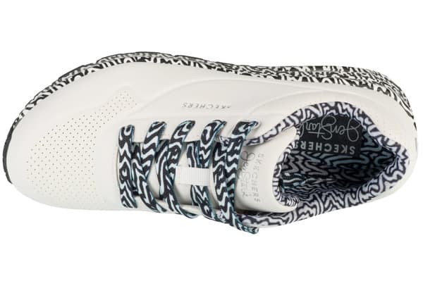 Skechers Uno - Mini Drip 177959-WBK, Kvinna, Sneakers, vit