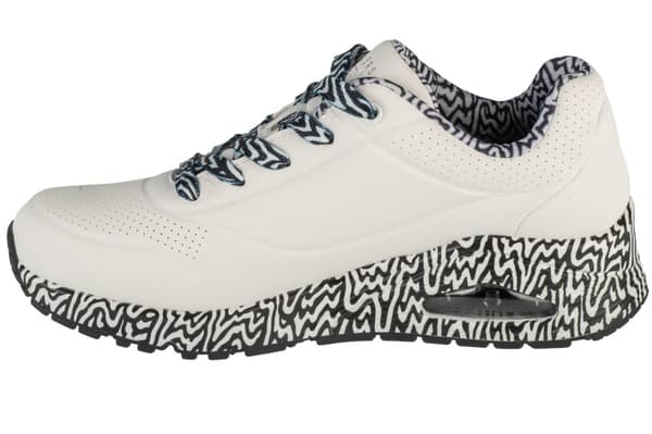 Skechers Uno - Mini Drip 177959-WBK, Kvinde, Sneakers, hvid