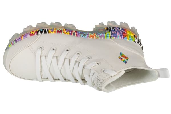 Skechers Jen Stark: Hi-Ryze - See-Thru Drip 177963-WMLT, Kvinna, Sneakers, vit