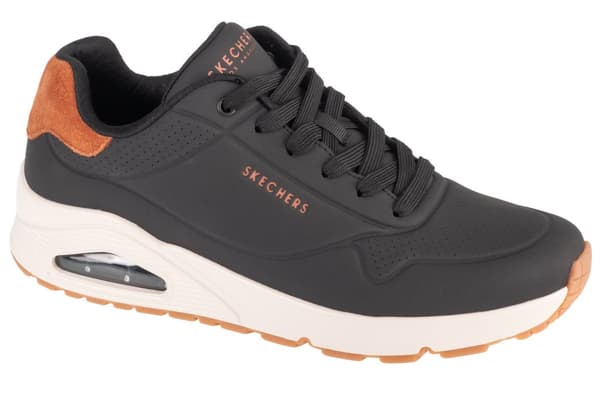 Skechers Uno - Suited On Air 183004-BLK, Man, Sneakers, svart