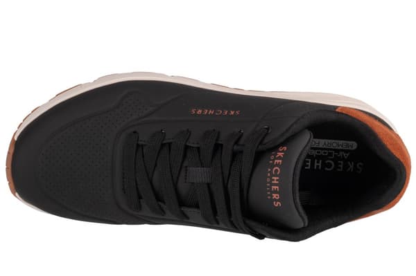 Skechers Uno - Suited On Air 183004-BLK, Man, Sneakers, svart