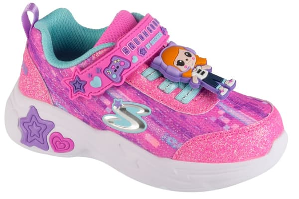 Skechers Snuggle Sneaks - Skech Squad 302214N-PKMT, til Pige, Sneakers, lyserød