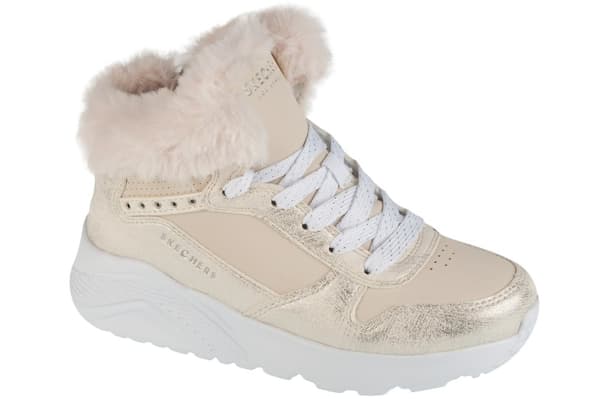 Skechers Uno Lite - Comfurt Collar 310396L-NAT, til Pige, Vinterstøvler, beige